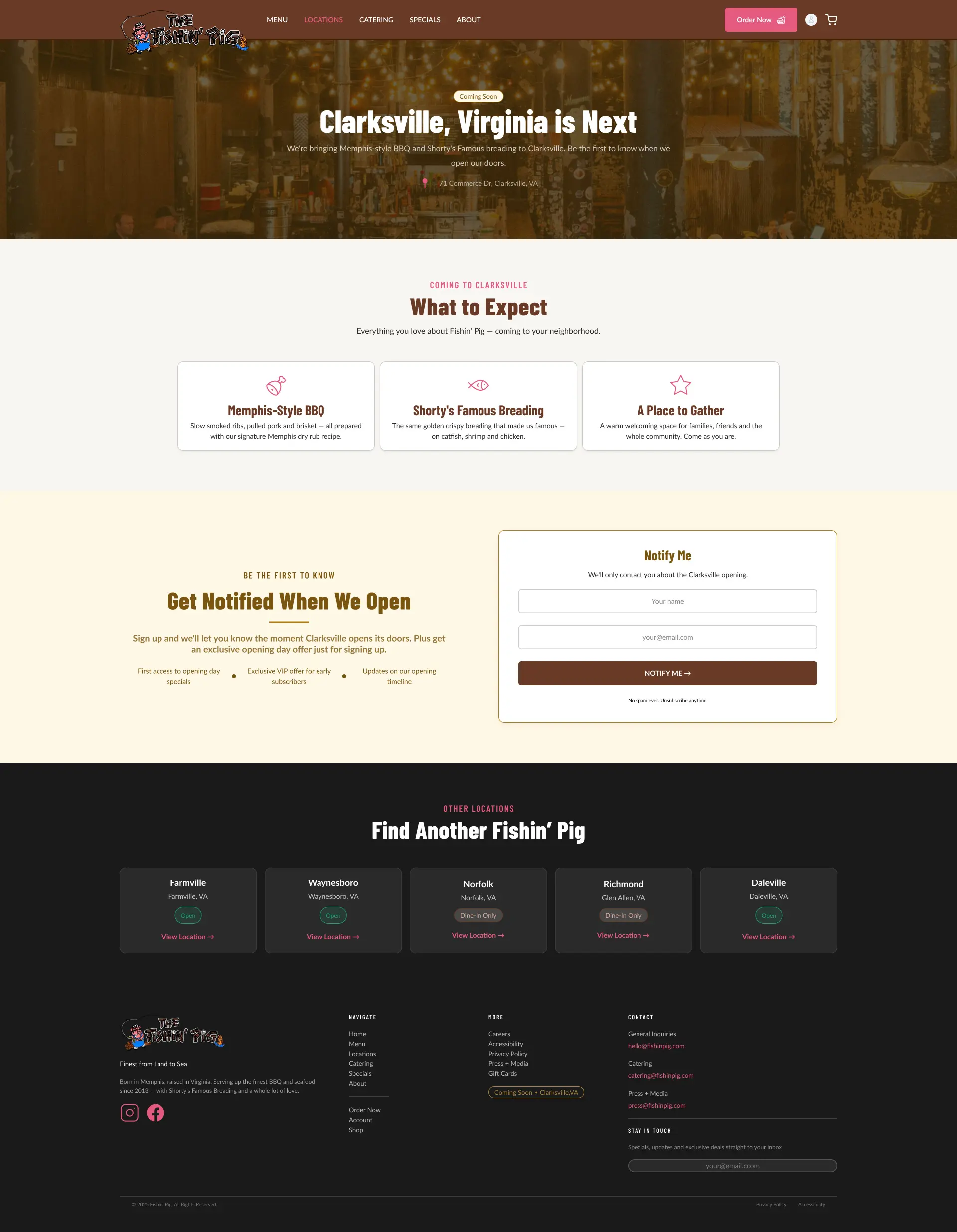 Fishin' Pig Clarksville location mockup