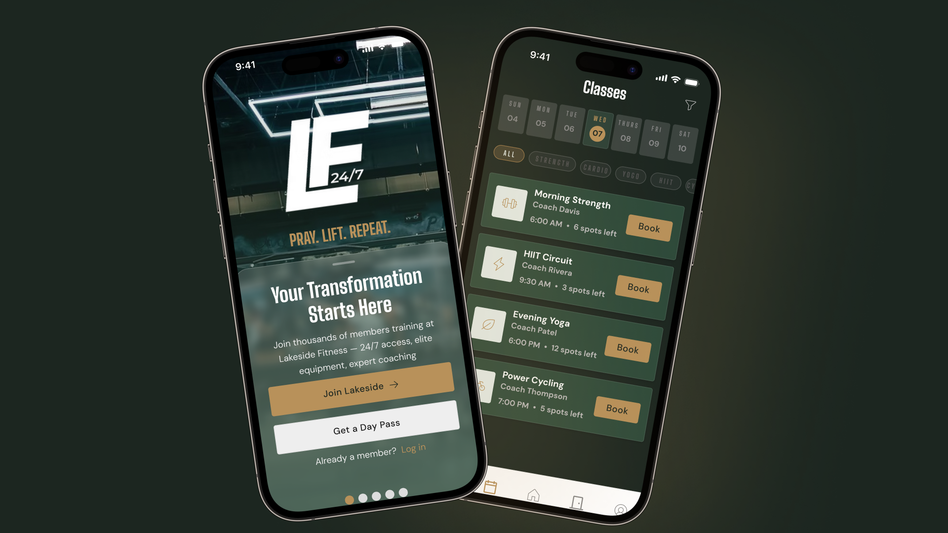 App onboarding screens