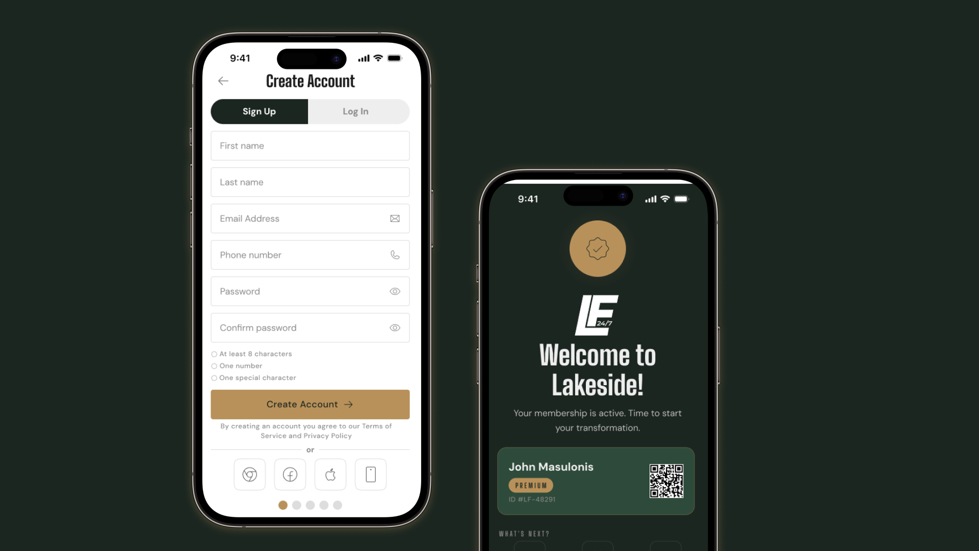 App onboarding screens